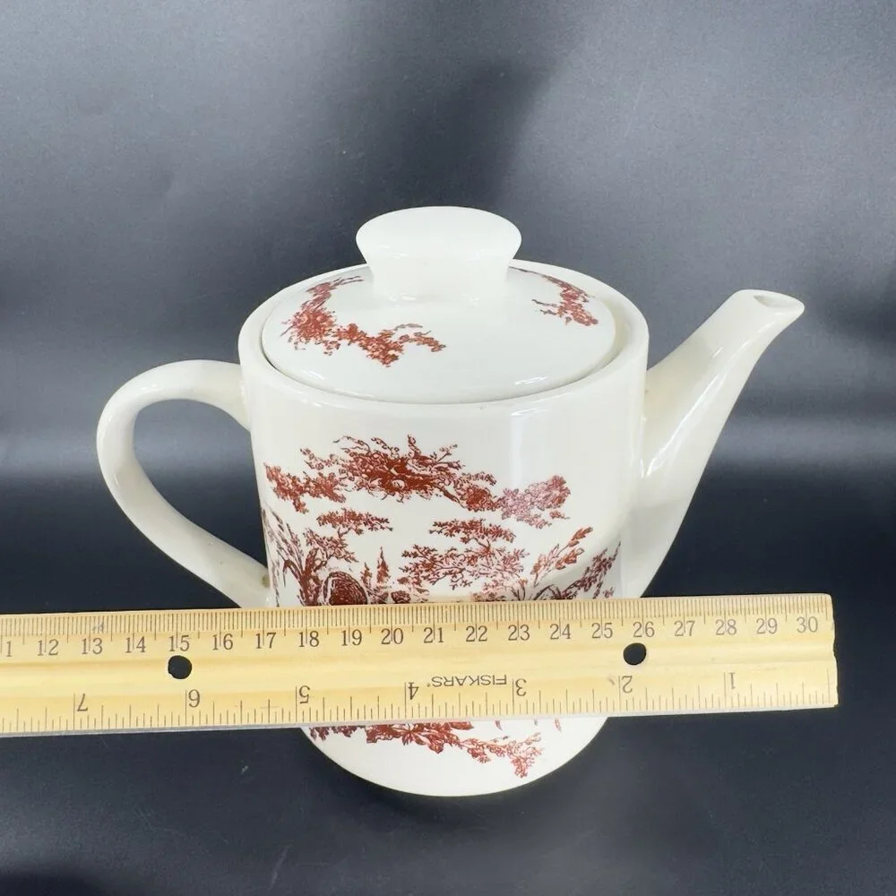 2002 California Pantry Teapot Rooster Chicken‎ Ceramic Carafe Classic Ceramics